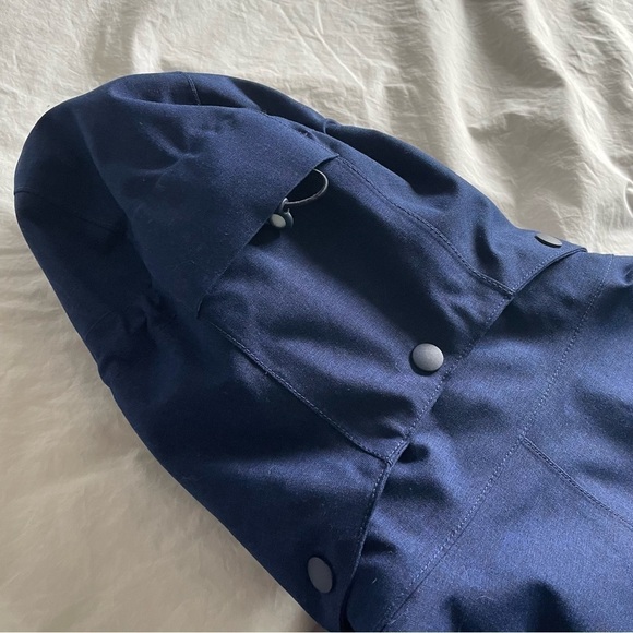 [s] Patagonia Deep Blue Outer Shell Lightly Lined Spring Rain Jacket - Picture 10 of 14